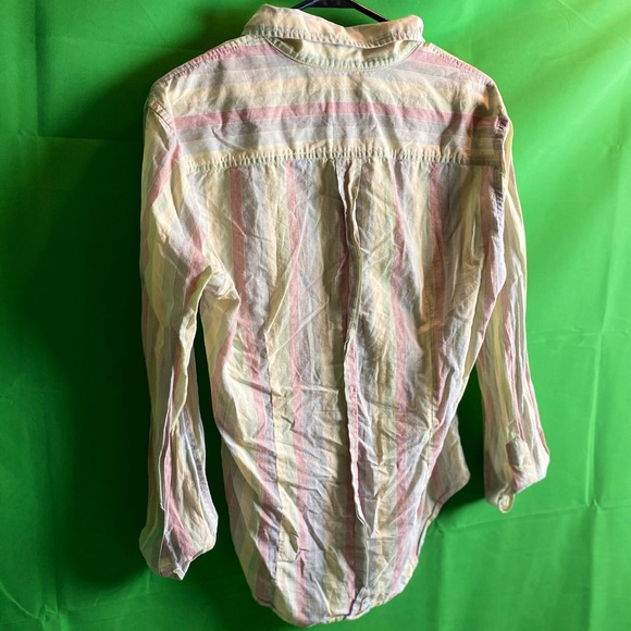 Band of Outsiders Pastel Striped Button Up, S - Picture 6 of 6
